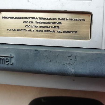 Appartamento Terrazza Sul Mare In Via Devoto Chiavari Esterno foto